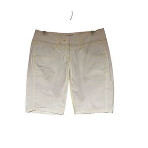 Blind date vintage Y2K women’s white embroidered zip pocket shorts S/S